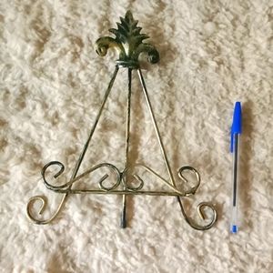 Gold Color Plate Holder / Book Holder